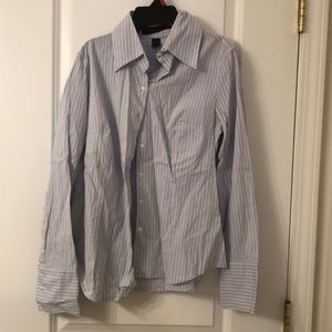 Express Blue & White button down